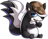 Skunk with Hat - hat - No Watermark PNG