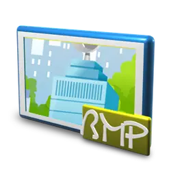 Blue Frame with Building Landscape - frame - Transparent Layer PNG