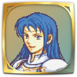 Blue-Haired Warrior - adventure game - Transparent Layer PNG