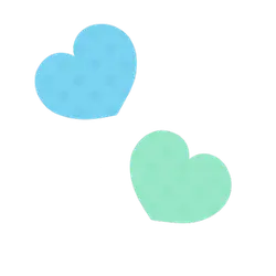 Blue and Green Hearts - green - Lossless PNG