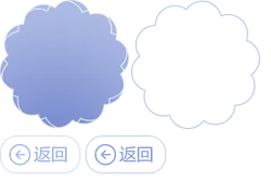 Blue Flower - outline - High Resolution PNG