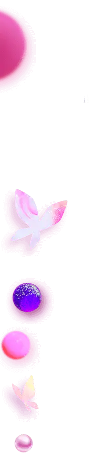Pink Butterfly and Purple Planet - pink - Free Download PNG