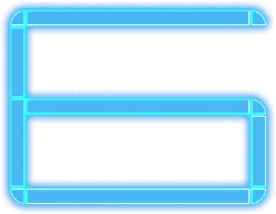 Number 6 - neon light - glowing - Free Download PNG