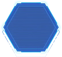 Blue Hexagon - simple design - PNG Images