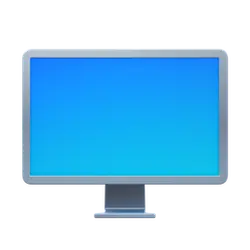 Blue Screen Monitor - technology - High Resolution PNG