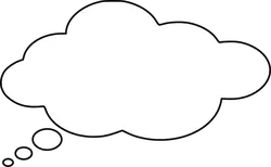 Thinking Bubble - speech - Free Download PNG