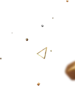 Gold Triangle - simple - Transparent Background PNG