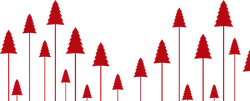 Red Christmas Trees - red - High Resolution PNG
