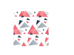 Geometric Pattern - red - triangle - PNG