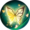 Butterfly - flying - yellow - No Background PNG