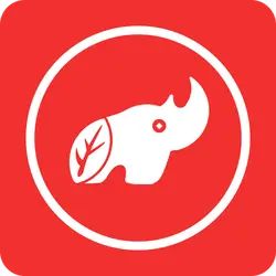 Rhino - red - Free PNG