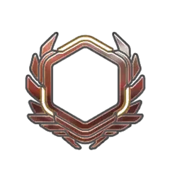 Hexagon Emblem - futuristic - Transparent Background PNG