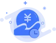 Blue Icon - time - Transparent Background PNG