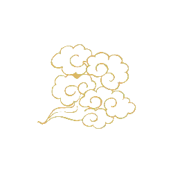 Cloud Pattern - gold - Trending PNG