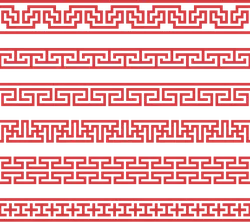 Geometric Pattern - red - decoration - Free Download PNG