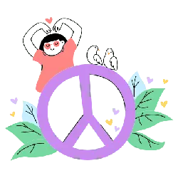 Peace Symbol with Person - person - Lossless PNG