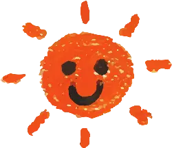 Smiling Sun - painting - No Watermark PNG