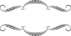 Black Decorative Pattern - simple - decorative - Free Download PNG