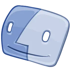 Blue Robot - simple design - blue - No Watermark PNG