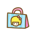 Pink Handbag - head of girl - Free Download PNG