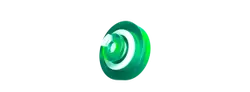 Green Button - tech design element - High Resolution PNG