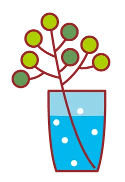 Flower in a Vase - simple - Lossless PNG