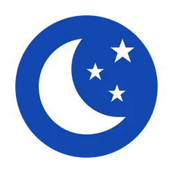 Crescent and Stars - pattern - Transparent Layer PNG
