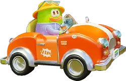 Little Green Man - orange - Lossless PNG