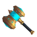 Blue Energy Hammer - game prop - Free PNG