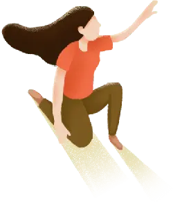 Jumping Girl - art - High Resolution PNG