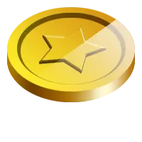 Star Coin - game item - Lossless PNG