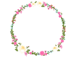Floral Wreath - decoration - circular - Free Download PNG