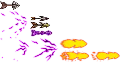 Arrows and Flames - yellow - Lossless PNG