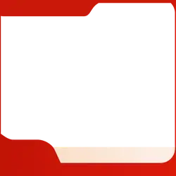 Red Folder - office - Transparent Background PNG