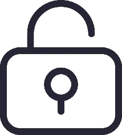 Unlock Icon - protection - Transparent Layer PNG
