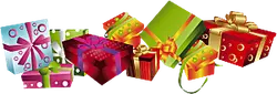Colorful Gift Boxes - holiday - box - PNG