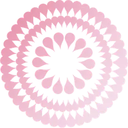 Mandala Pattern - pink - PNG Images