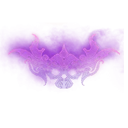 Purple Mask - neon light - Lossless PNG