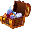 Treasure Chest - wooden - jewels - Free PNG