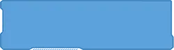 Blue Rectangle Frame - geometric shape - interface element - Lossless PNG