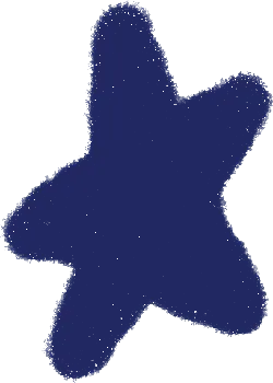 Blue Pentagon Star - star - PNG