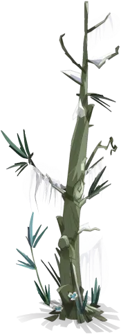 Frozen Bamboo - ice - PNG