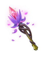 Purple Lotus Staff - magic - Transparent Layer PNG