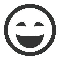 Smiling Face - happy - line - Transparent Background PNG