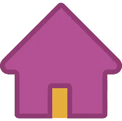 Purple House - simple - PNG