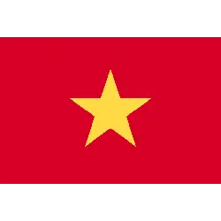 Red Flag with Yellow Star - red - Transparent Background PNG