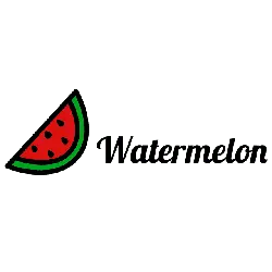 Watermelon Slice - black - No Watermark PNG