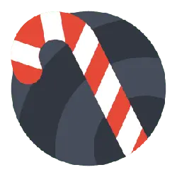 Candy Cane - holiday - PNG