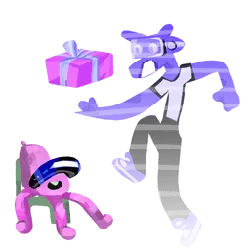 Gift Cat - gift - Transparent Background PNG