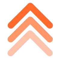 Orange Arrows - graphic design - High Resolution PNG